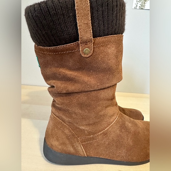 Brown suede pull on boots size 7 - Picture 5 of 5